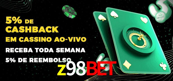Promoções do cassino ao Vivo z98bet